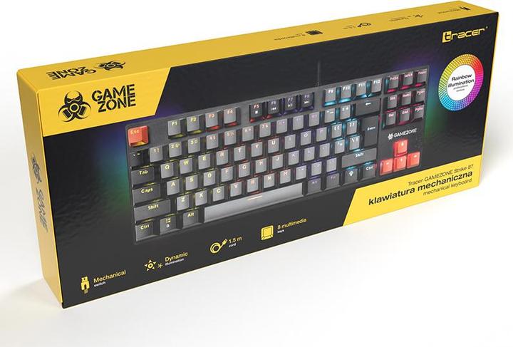Actual product image Tracer GAMEZONE Strike 87 Mechanical Keyboard (US, Cable)