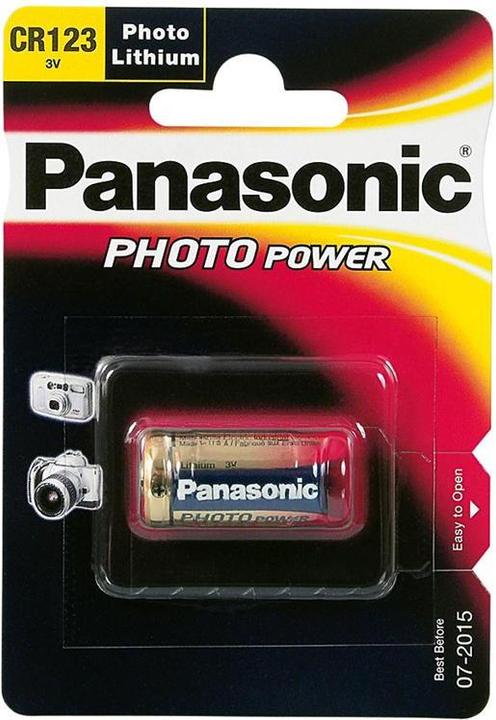 Actual product image Panasonic Photo Lithium (1 pcs., CR123A / CR123 / 123 / CR17345, 1550 mAh)