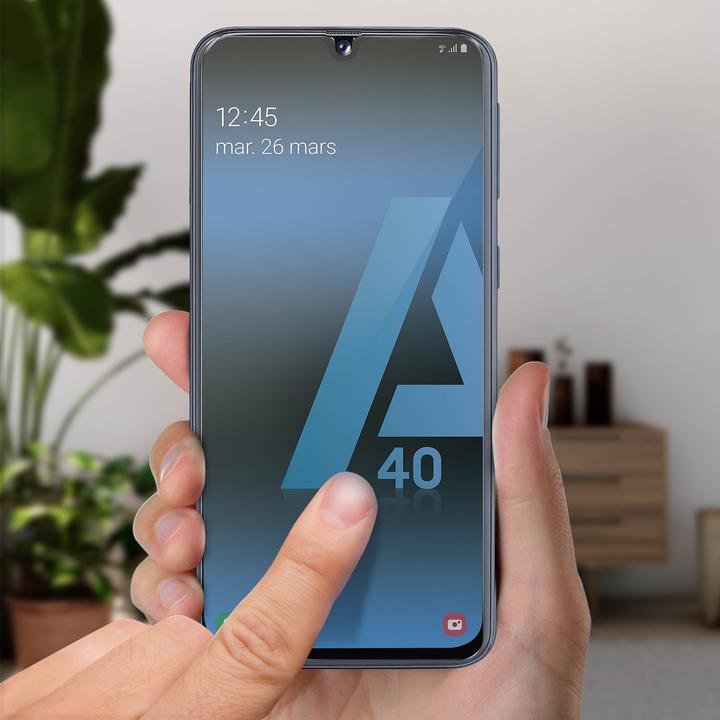 Actual product image Avizar Crystal clear film, glass screen protector (1 Piece, Samsung Galaxy A40)