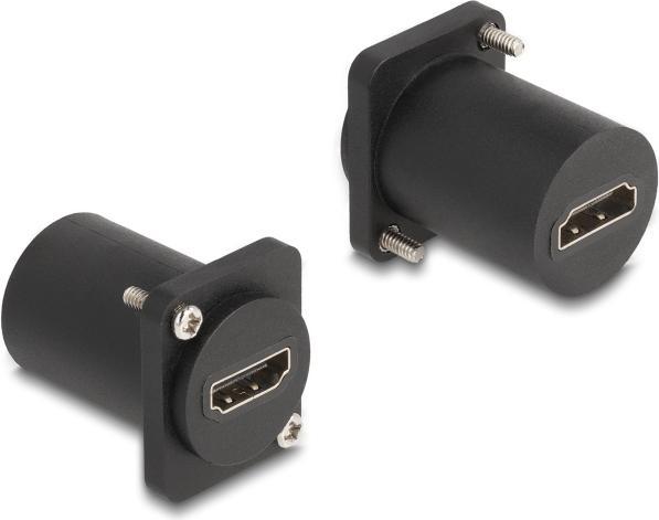 Produktbild Delock D-Typ Modul HDMI 8K 60Hz Buchse zu Buchse mit Schrauben schwarz (HDMI, 3.60 cm)