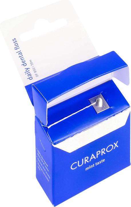 Produktbild Curaprox DF 850 Zahnseide mit Curen Mikrofaser Minzgeschmack 50m (50 m)