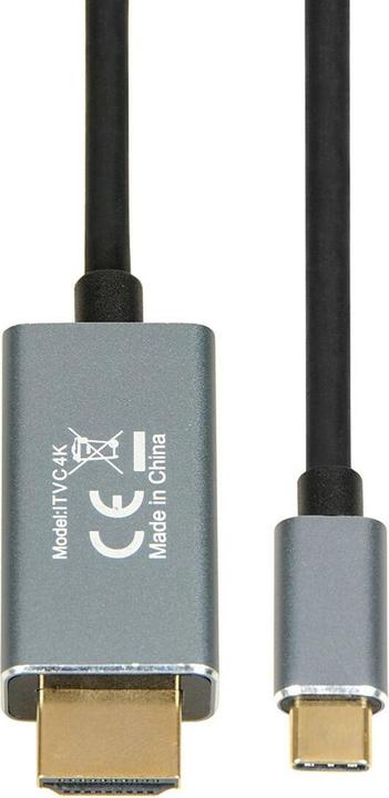 Actual product image iBox Cable USB TYP-C do HDMI ITVC4K (1.80 m, HDMI, 2.0)