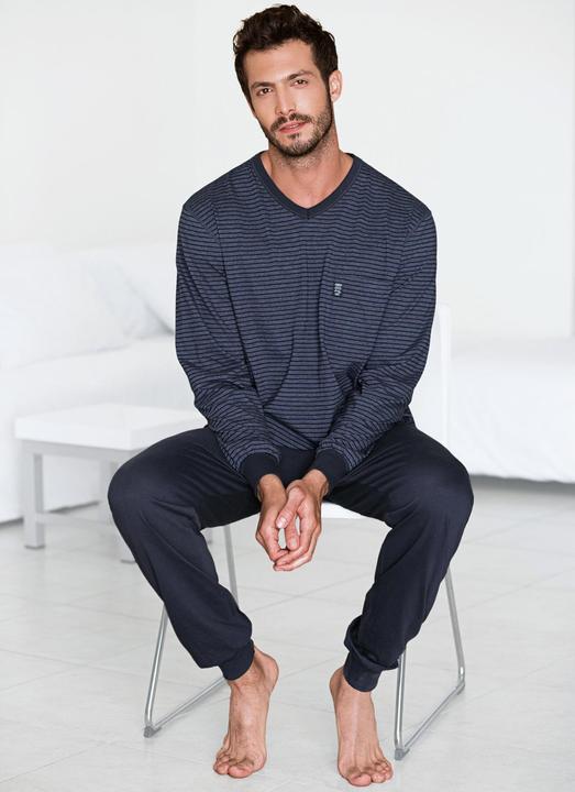 Image du produit Ammann Basic long Pyjama avec décolleté en V (52)