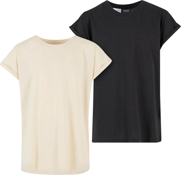 Produktbild Urban Classics TShirt Überschnittene Schulter Mädchen(2erPack) (128)