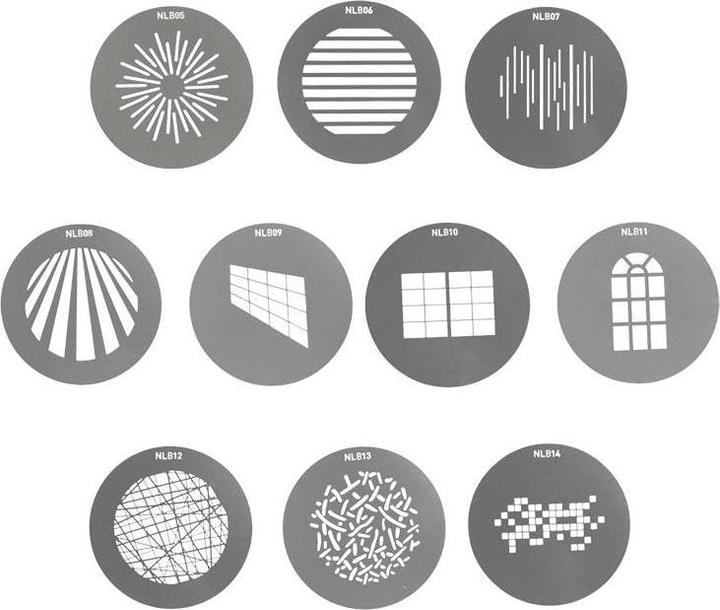 Image du produit Nanlite Gobo Set 1 zu Bowens Mount Projektionsaufsatz (Divers)