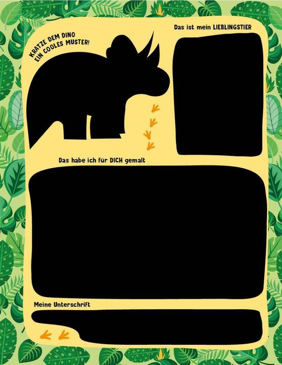 Actual product image Kritzel-Kratzel-Buch Meine Schulfreunde (Dinos)