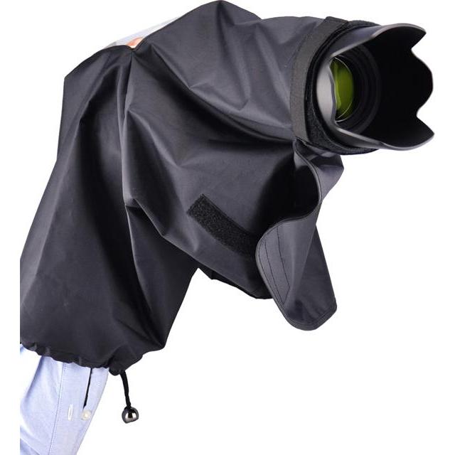 JJC Parapioggia con oculare per Nikon (Parapioggia, AGFAPHOTO DC5200, Nikon D7500, Nikon D750), Custodia fotocamera, Nero