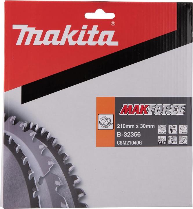 Produktbild Makita Sägebblatt MAKFORCE 210x30x40Z