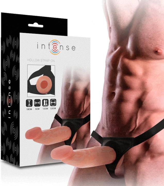 Actual product image Intense HOLLOW STRAP-ON EXTENDER 18 X 3.5 CM