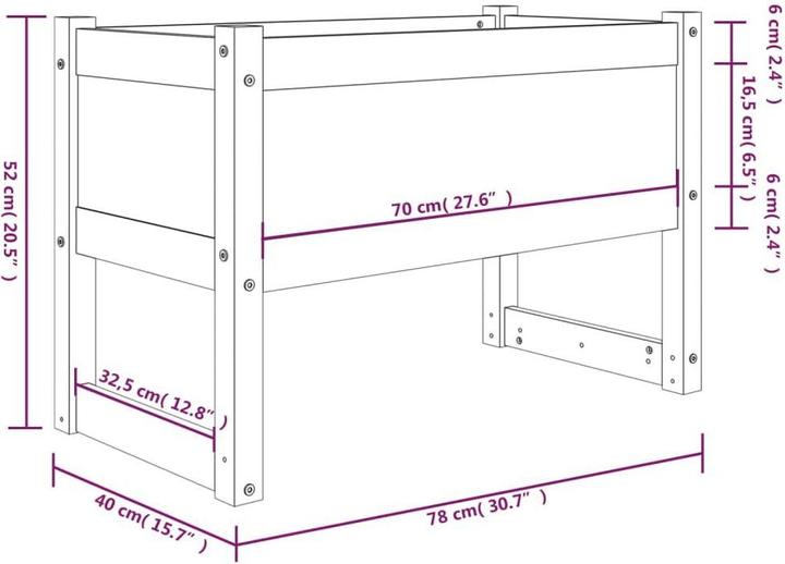Produktbild vidaXL Pflanzgefäss