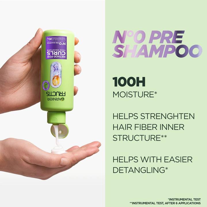 Immagine prodotto Garnier Fructis Method for Curls pre-shampoo per capelli ricci - 200 ml (200 ml)