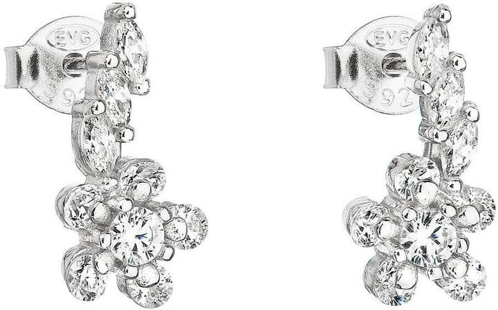 Immagine prodotto Evolution Group Orecchini in argento con fiore di zircone bianco 11022.1 (L)