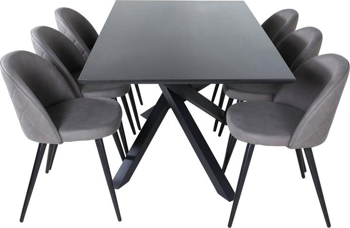 Actual product image Ebuy24 Piazza 42 dining set (7-piece) (Iron)