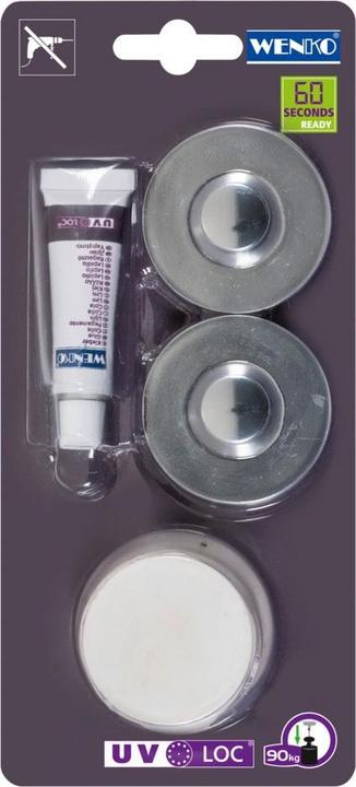 Wenko UV-Loc® Befestigungsset Chrom - Silber