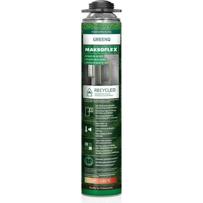 Makroflex SCHIUMA PER PISTOLE GREENQ 750ML, Pezzo di ricambio notebook