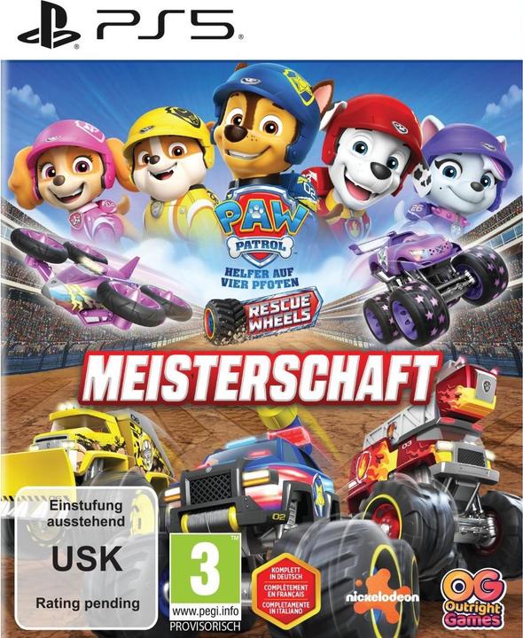 Actual product image Outright Games PAW Patrol Rescue Wheels: Meisterschaft (PS5, DE, IT, FR)