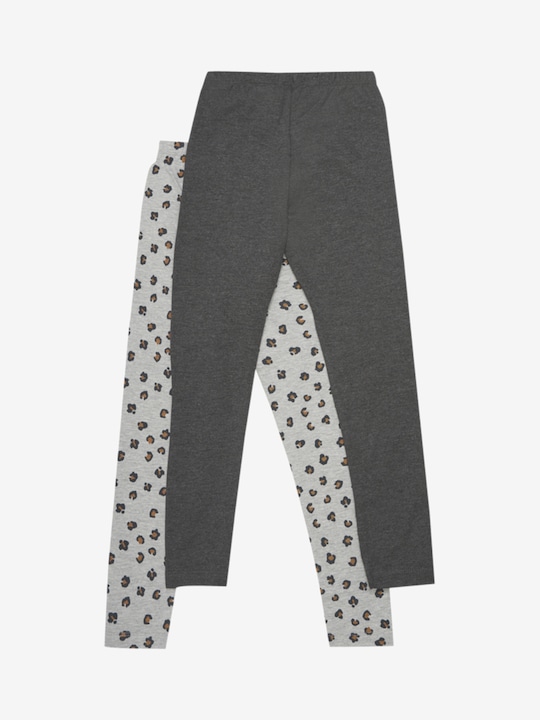 Actual product image Minymo Leggings set of 2 greymelange size 104 (104)