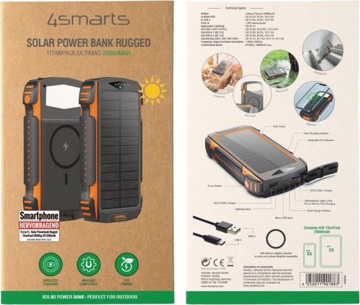 Produktbild 4smarts Rugged TitanPack (20000 mAh, 20 W, 74 Wh)