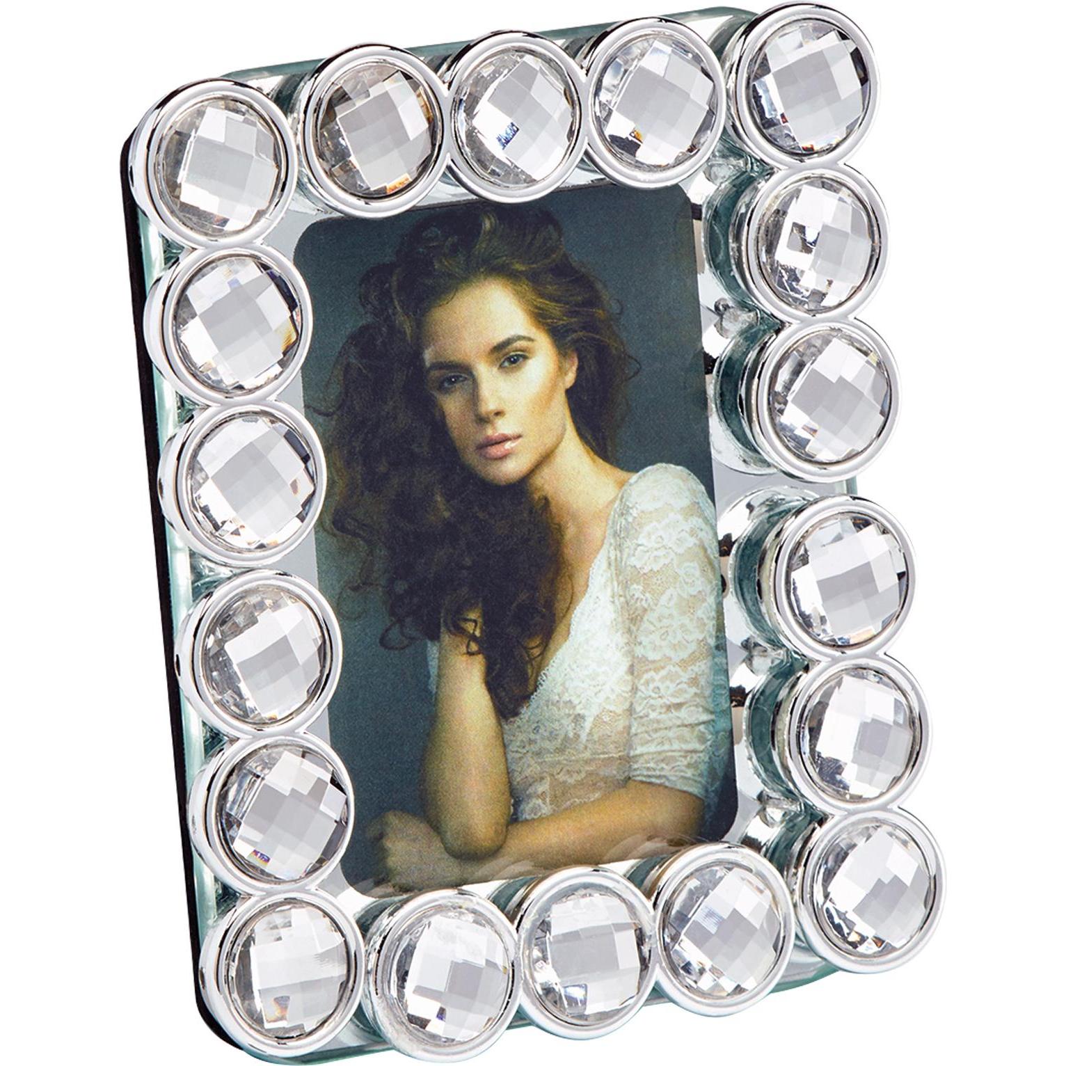Walther Design, Bilderrahmen, WJ057S Portraitrahmen Perle, 5 x 7 cm, Silber (5 x 7 cm)