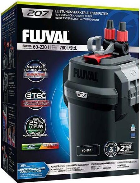 Fluval 207 Performance (220 l, Aussenfilter, Süsswasser, Meerwasser)