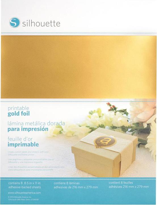 Actual product image Silhouette Gold foil