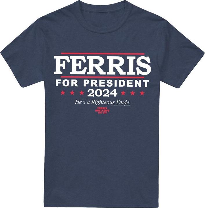 Image du produit Ferris Bueller´s Day Off Ferris Bueller's Day Off - T-shirt FERRIS FOR PRESIDENT - Adulte (3XL)