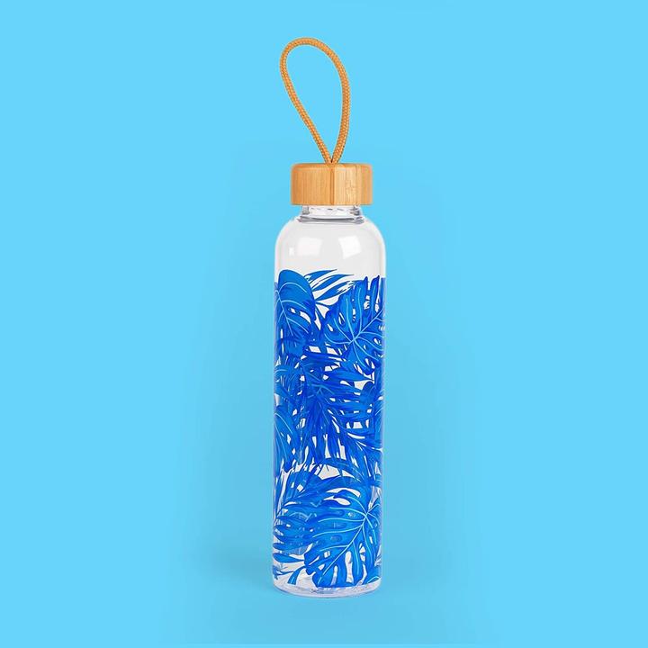 Actual product image CM06992 Rainforest Glass Bottle 750 ml with Bamboo Lid (0.75 l)