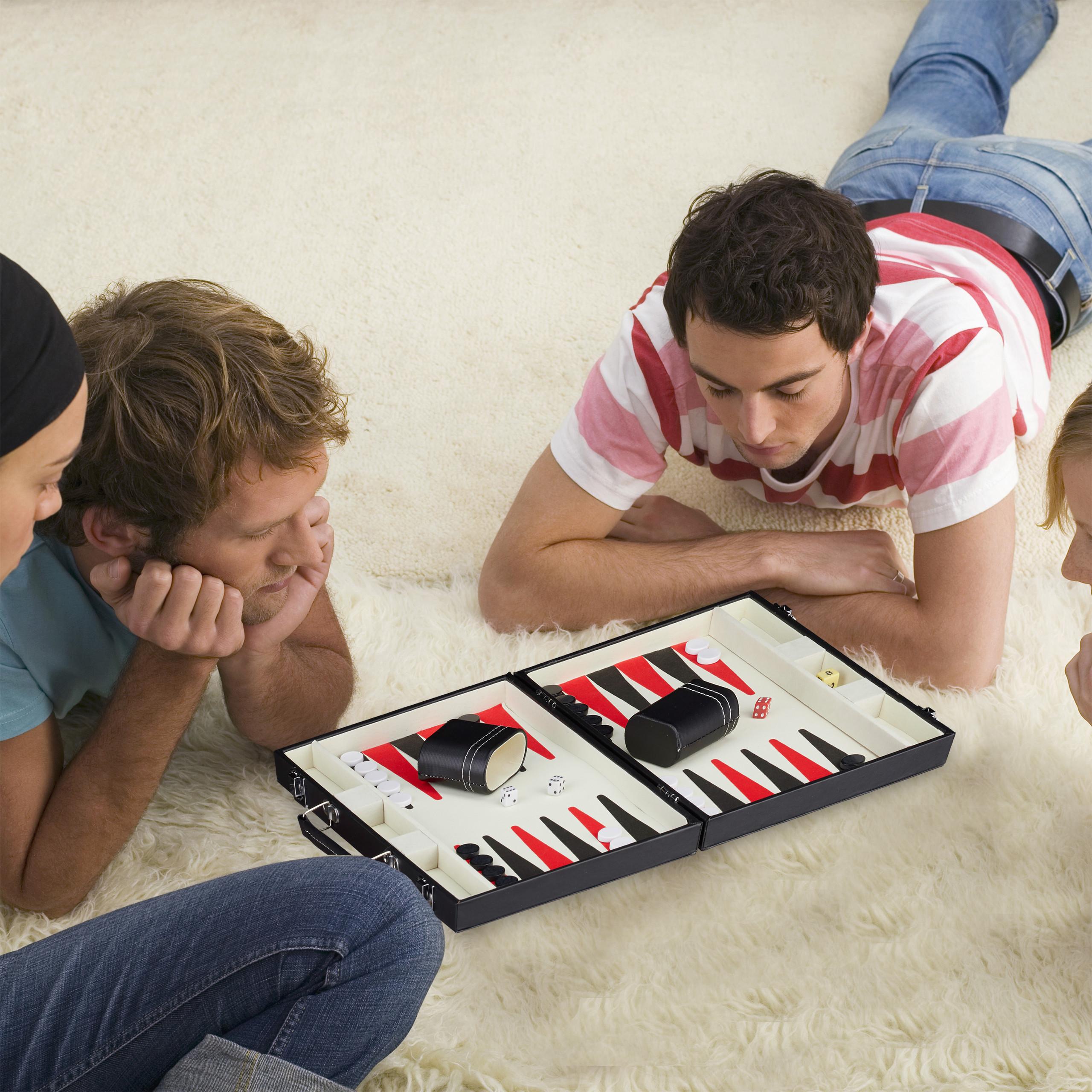 Thumbnail - Relaxdays Backgammon Koffer