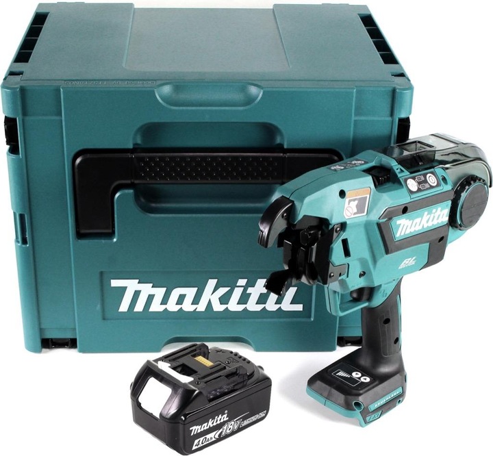 Produktbild Makita DTR 180 M1J Akku Bewehrungsverbinder 18V Brushless für 0,8mm Bindedraht im Makpac + 1x 4,0Ah (Akkubetrieb)