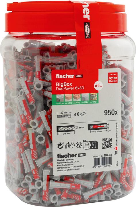 Fischer DuoPower 6x30 BigBox (950) (1 Stk.)