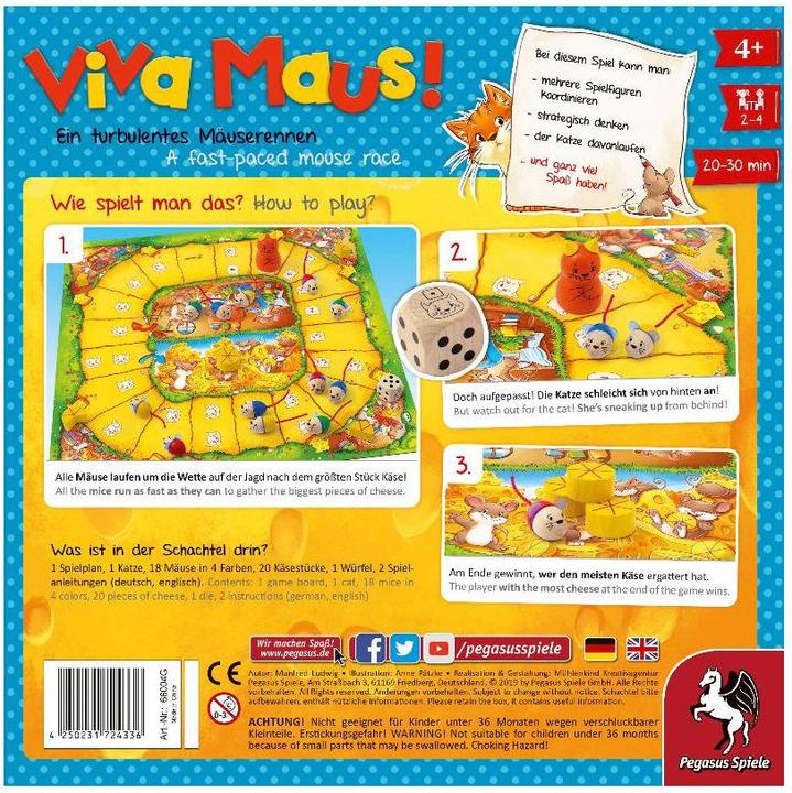 Actual product image Pegasus Viva Topo! Children's game of the year 2003 (German)