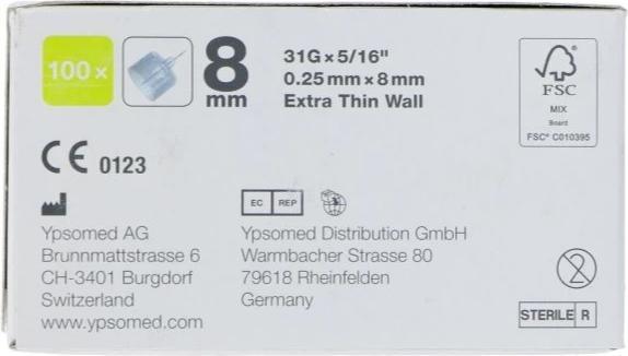 Produktbild Mylife Pen Nadeln 8mm 31G