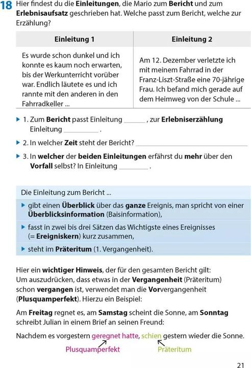 Produktbild Bericht. Aufsatz 5.-7. Klasse (Deutsch, Gerhard Widmann, 2021)