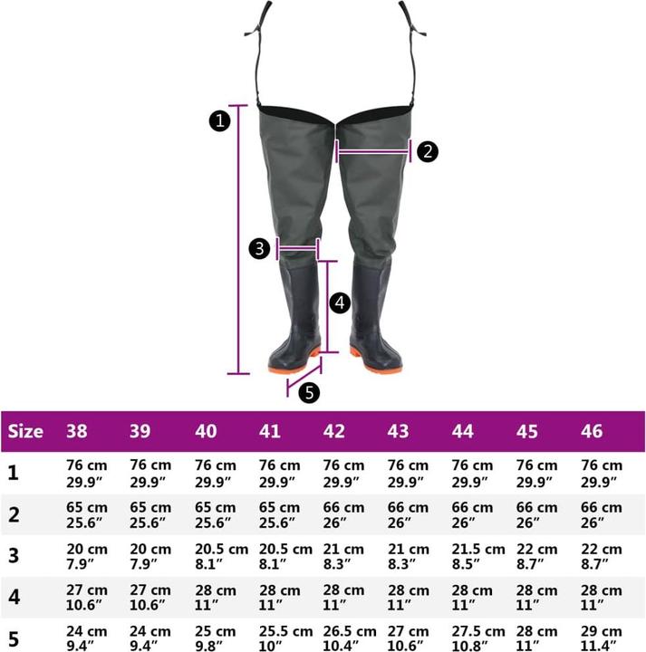 Produktbild vidaXL Watstiefel Gr. 42 (42)