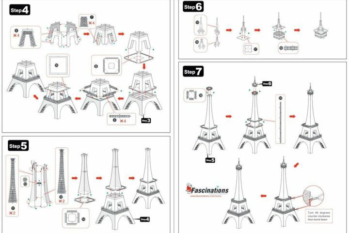 Actual product image Metal Earth Kit Eifel Tower