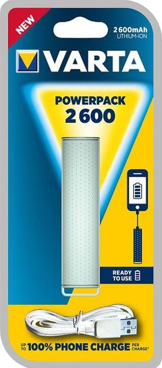 Actual product image Varta Powerbank mint green Powerpack 2600mAh (2600 mAh)