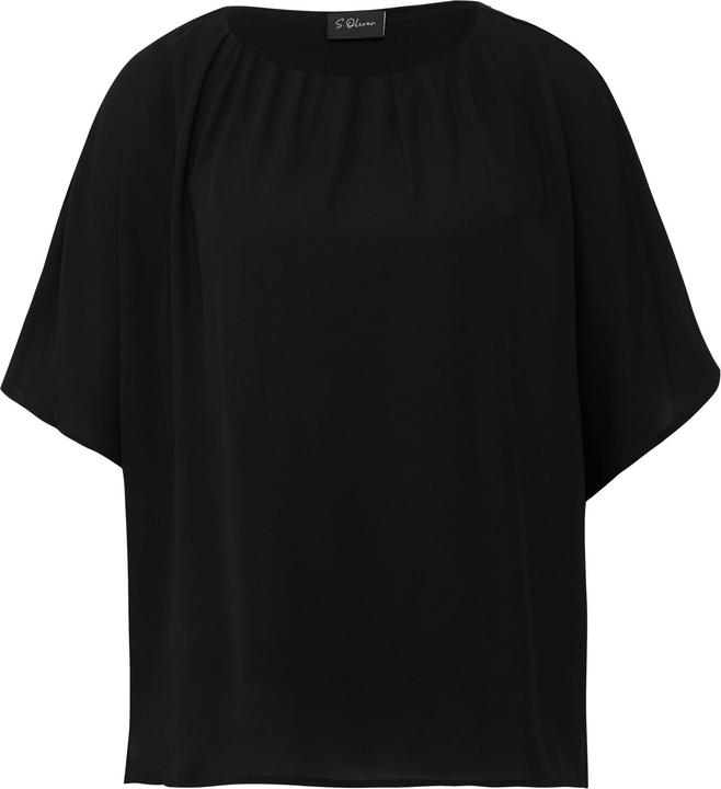 Produktbild S.Oliver T-Shirt Chiffonshirt im Loose Fit mit Jerseyfutter (38)