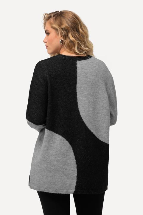 Produktbild Ulla Popken Pullover, Colorblocking, Rundhals, Langarm (60)