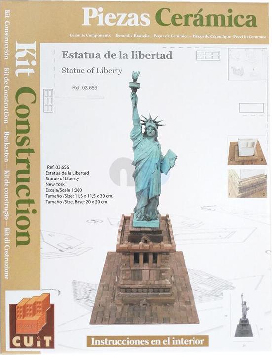 Immagine prodotto Block Cuit. Kit modello 3D in ceramica - Statua della Libertà New York (11,5 x 39 x 11,5 cm)