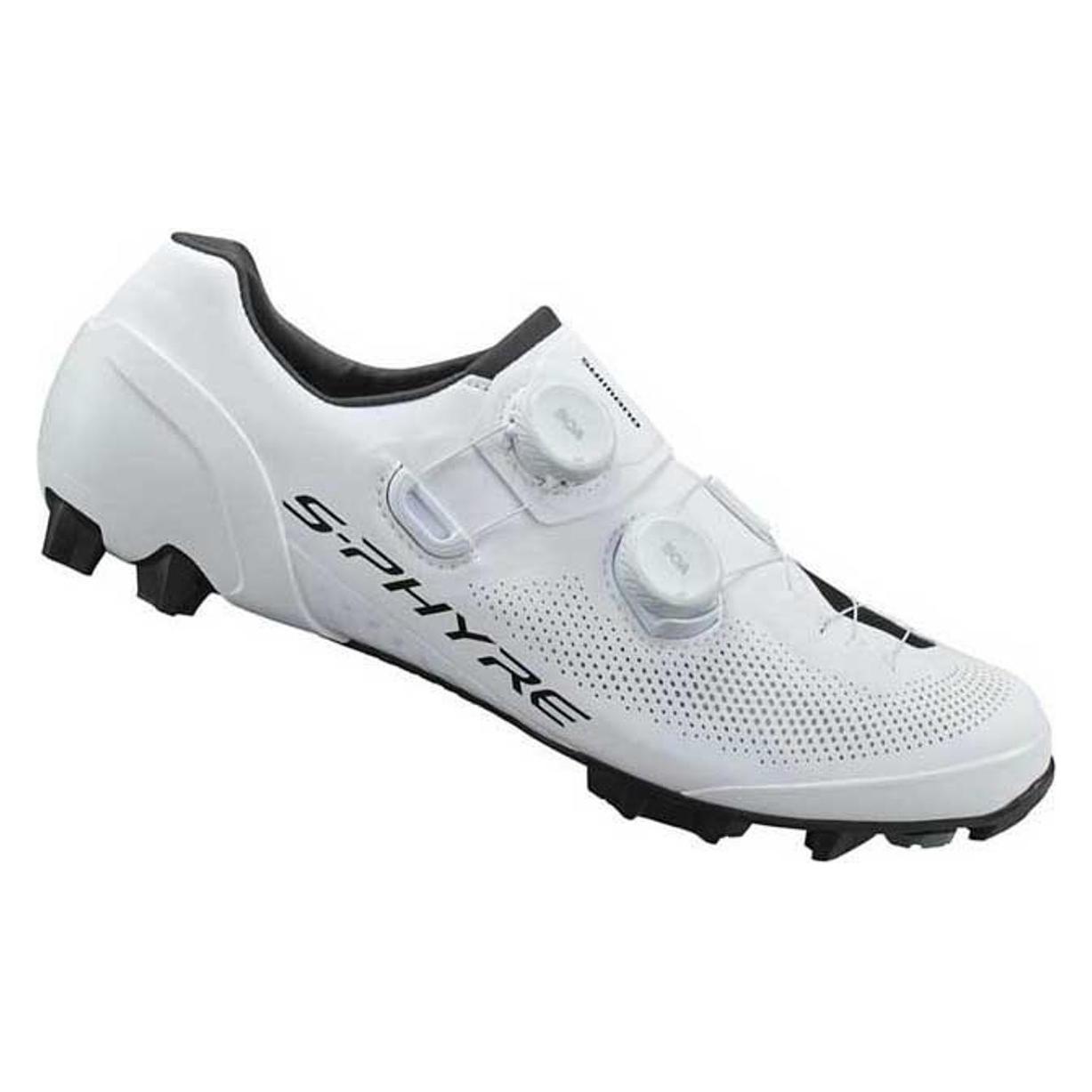 Shimano, Mannen, Fietsschoenen, S-Phyre Sh-XC903E Mtb Schoenen Breed (44), Wit, Zwart, Grijs