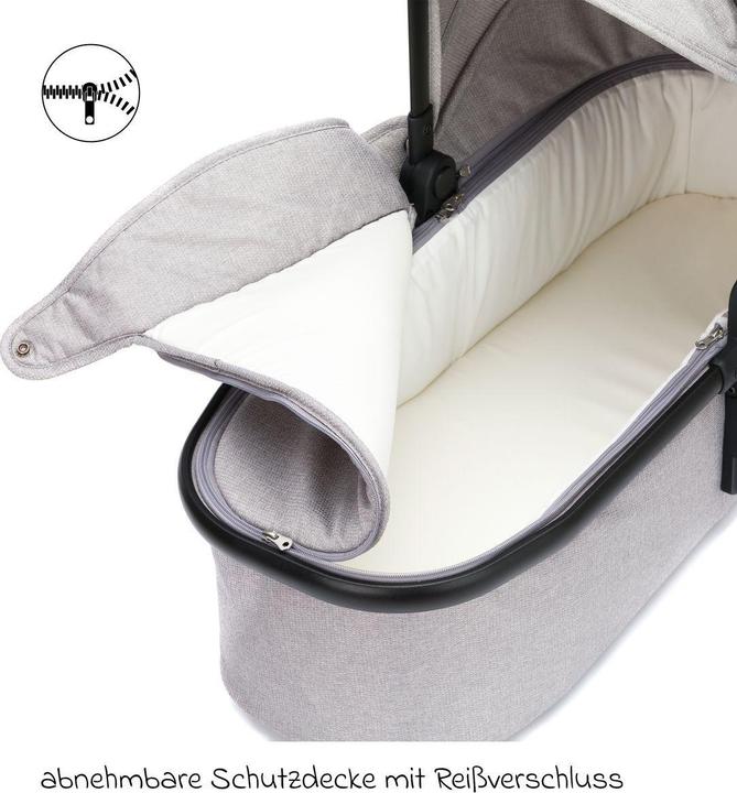 Produktbild Fillikid Babywanne S300 - für Zwillingsbuggy S-131 - Duette - grau