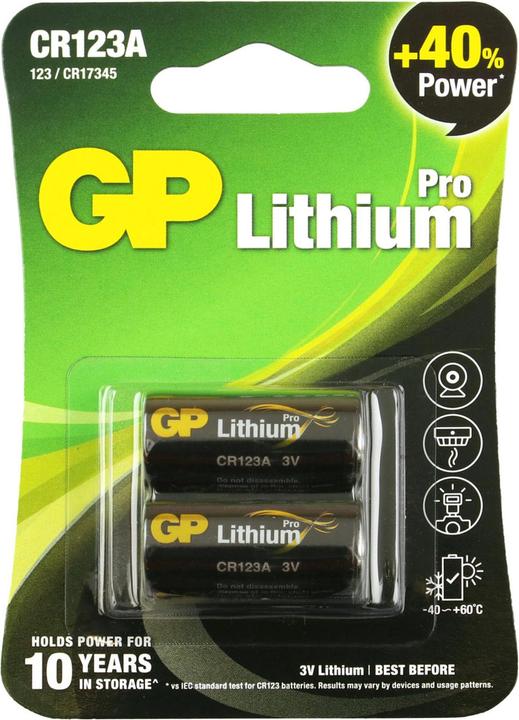 GP Batteries Batteries (2 pcs., RCR123A, 1300 mAh)