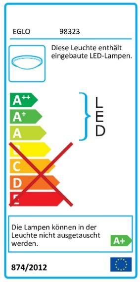 Label énergétique EGLO Plafonnier à LED (2300 lm)