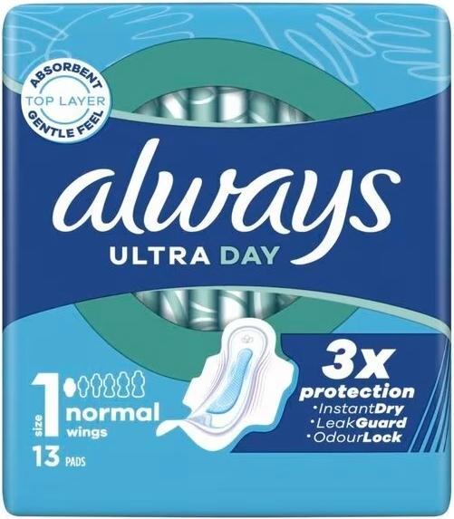 Produktbild Always Ultra Normal Plus Sanitary Napkins Size 1 (13x)
