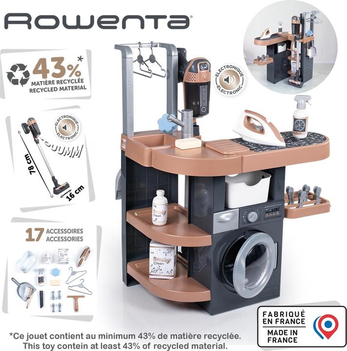 Productafbeelding Smoby Rowenta Haushalts-Set Waschküche