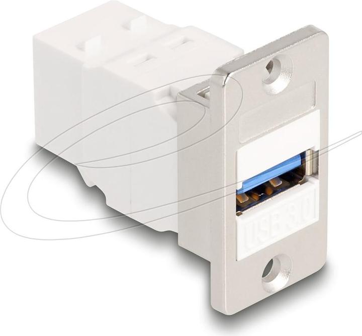 Actual product image Delock Panel Mount Keystone Module USB 5 Gbps Type-A socket to (Keystone module)