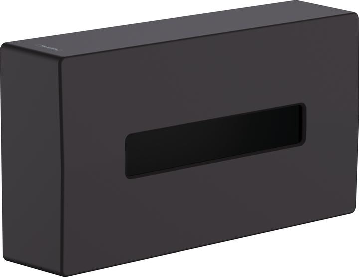 hansgrohe AddStoris Kosmetiktuchbox, Wandmontage, mattschwarz