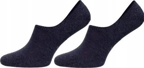 Produktbild Calvin Klein Socks Mens 2er Pack Füsslinge mit Silikon Non-Slip Ferse, Schwarz, 40/46 Socks, Blue Com (2er Pack, 40 - 46)