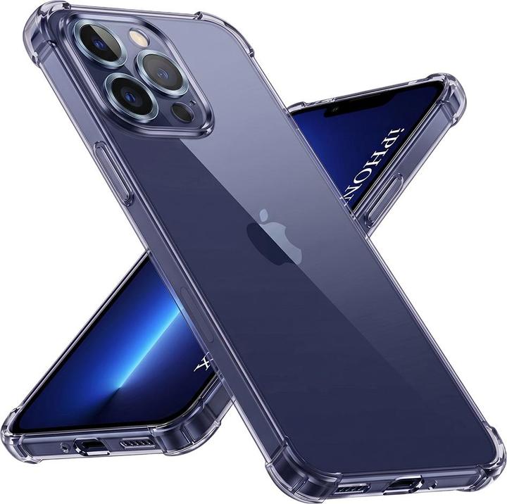 Produktbild Techsuit - Shockproof Clear Silicone - iPhone 13 Pro Max - Smoke Black (Apple iPhone 13 Pro Max)