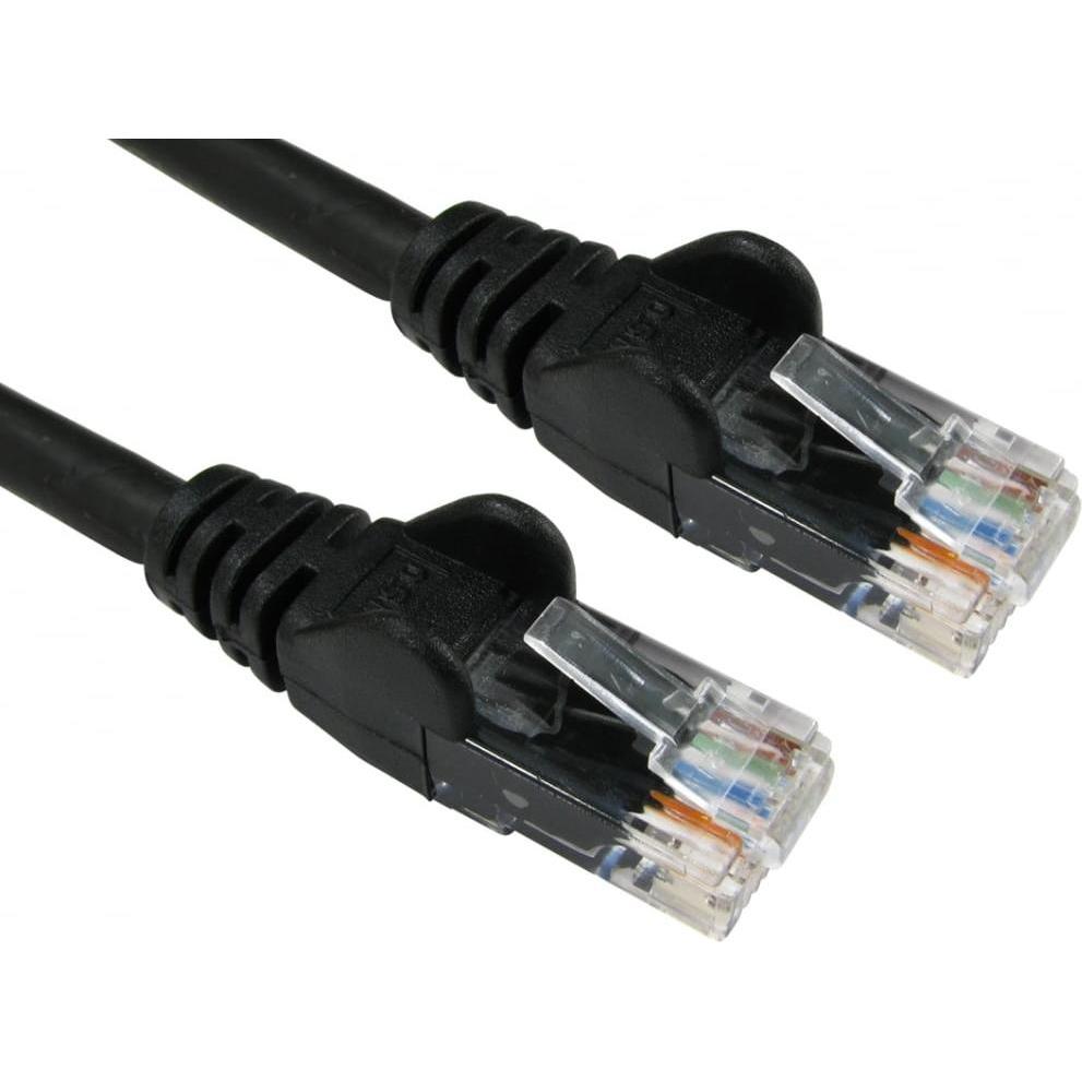 Câble Patch Plat Cat 8 De 0,5 M - Noir - 40 Gigabit - Câble Réseau